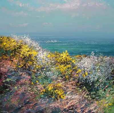 MARK PRESTON - gorse and blackthorn blossom